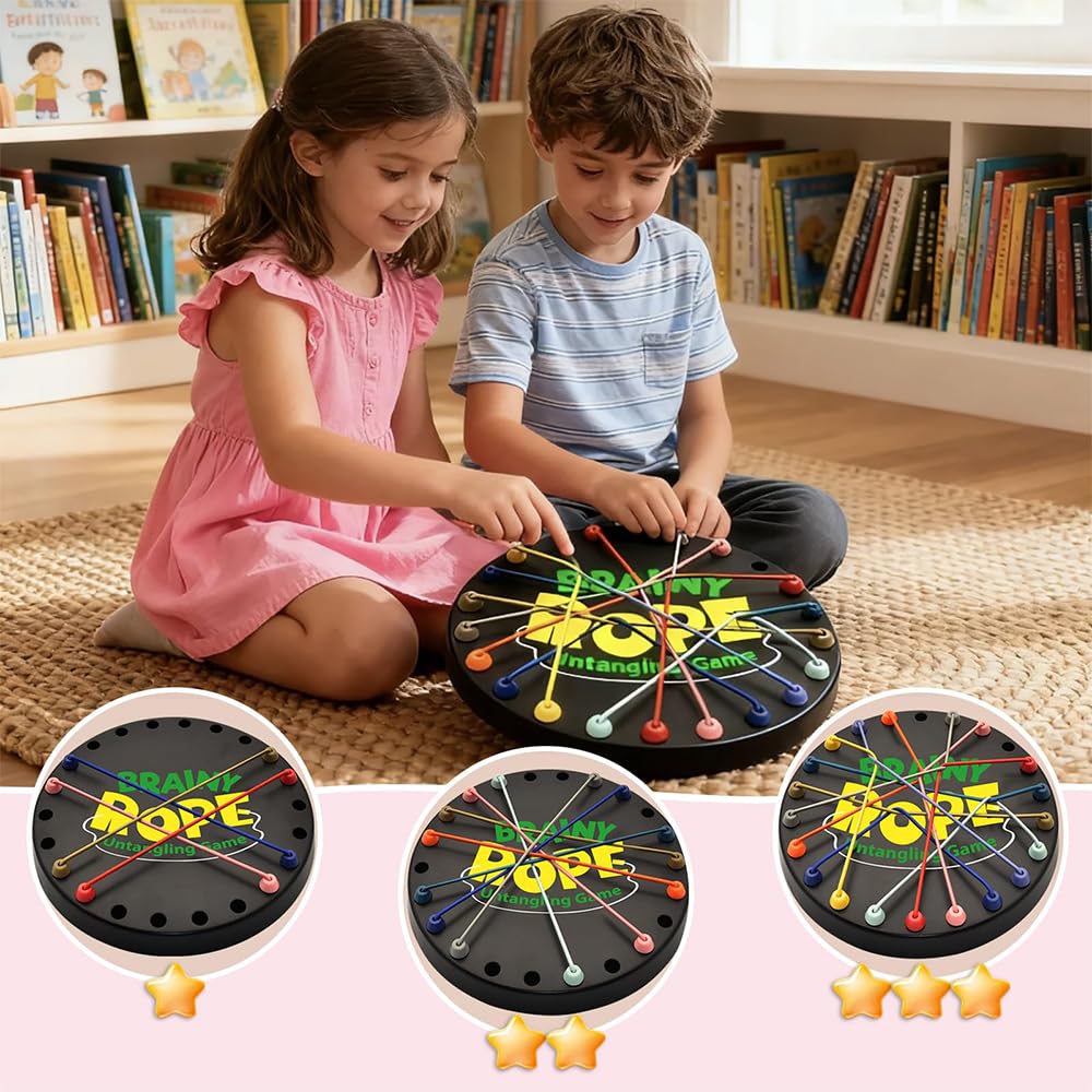 Rope Untangling Game, Brain Knots Game Strategy Thinking for All Ages