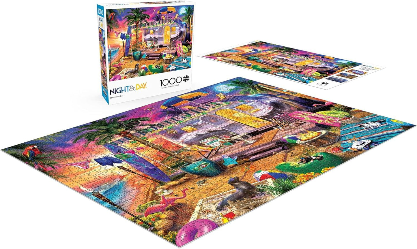 Buffalo Games - Jeff Haynie - Beach Holiday - 1000 Piece Jigsaw Puzzle For Adults -Challenging Puzzle Perfect for Game Nights - Finished Size is 26.75