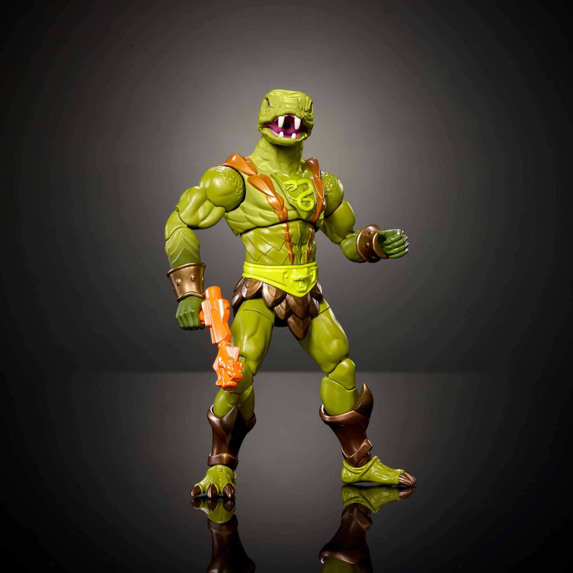 Masters of the Universe Masterverse Action Figure, New Eternia Kobra Khan, 7 Inch Motu Toy 30 Articulations, Camo Khan Alt Look with Accessories