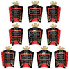 Big Dot of Happiness Red Carpet - Table Decorations - Movie Night Party Fold and Flare Centerpieces - 10 Count