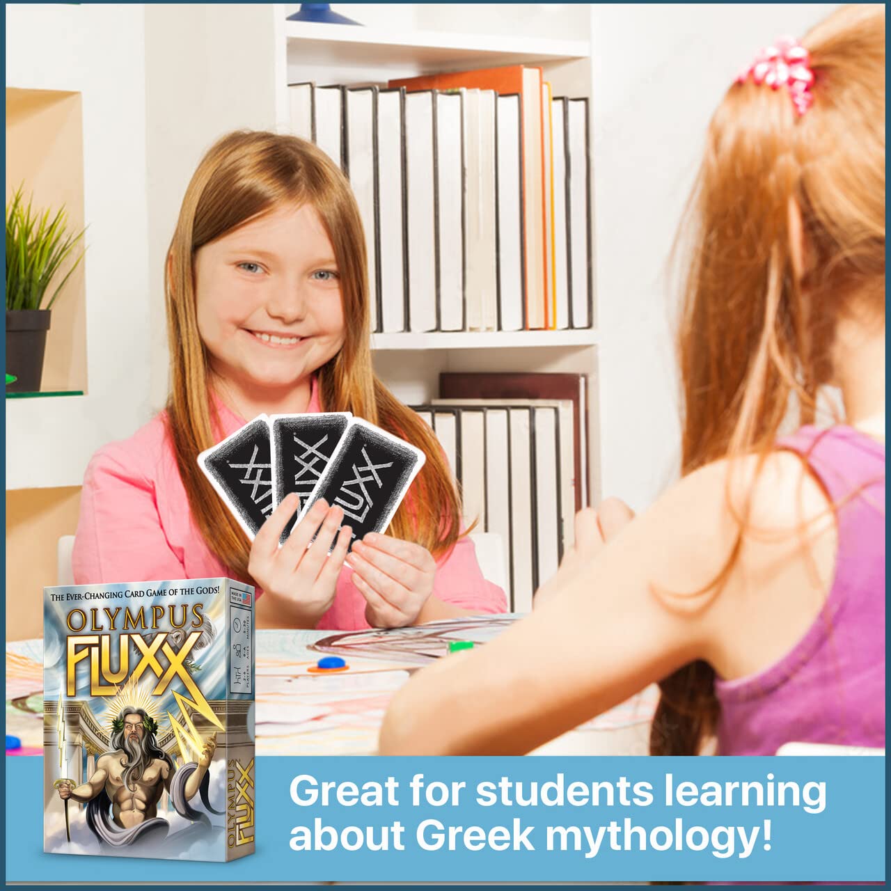 Looney Labs Olympus Fluxx Card Game - Explore Mythology with Rule-Changing Twists