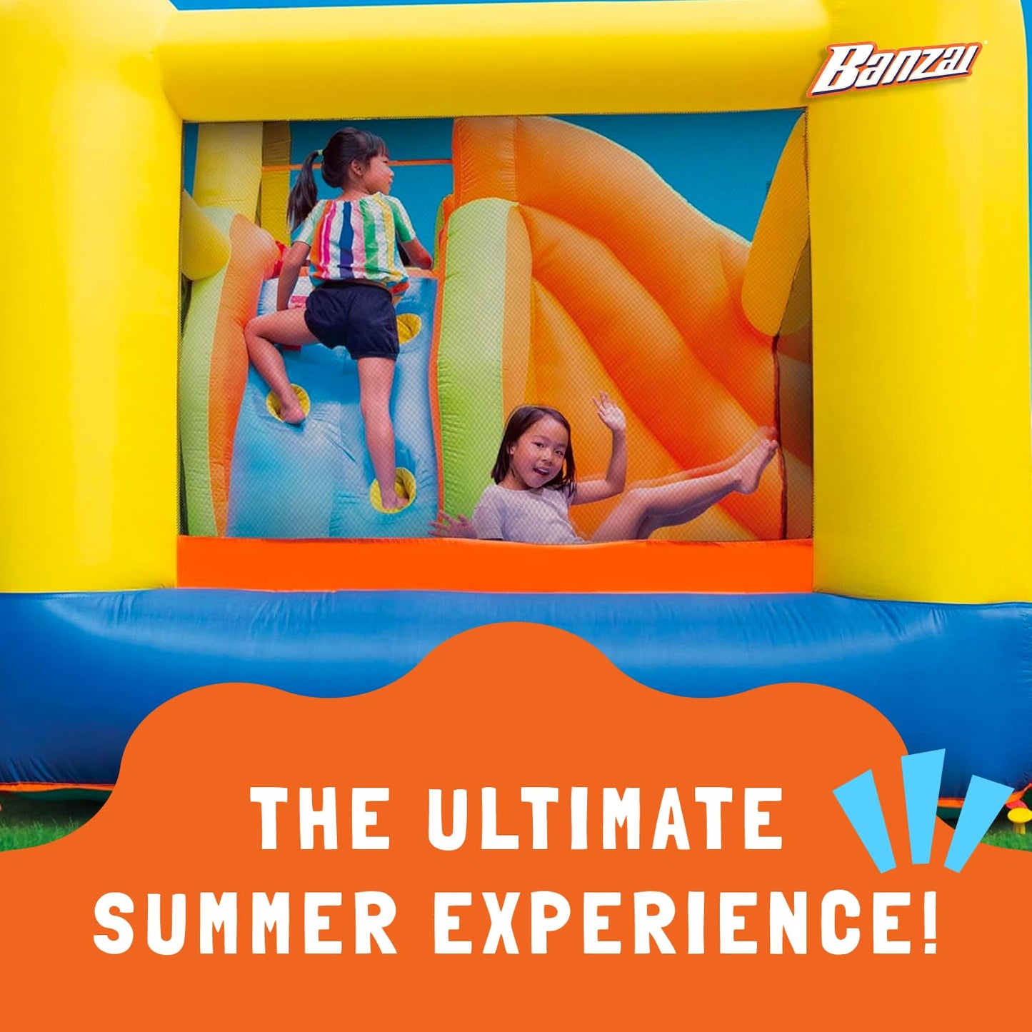 Banzai Sun N Splash Fun Park - Inflatable Water Slide - Ages 5+