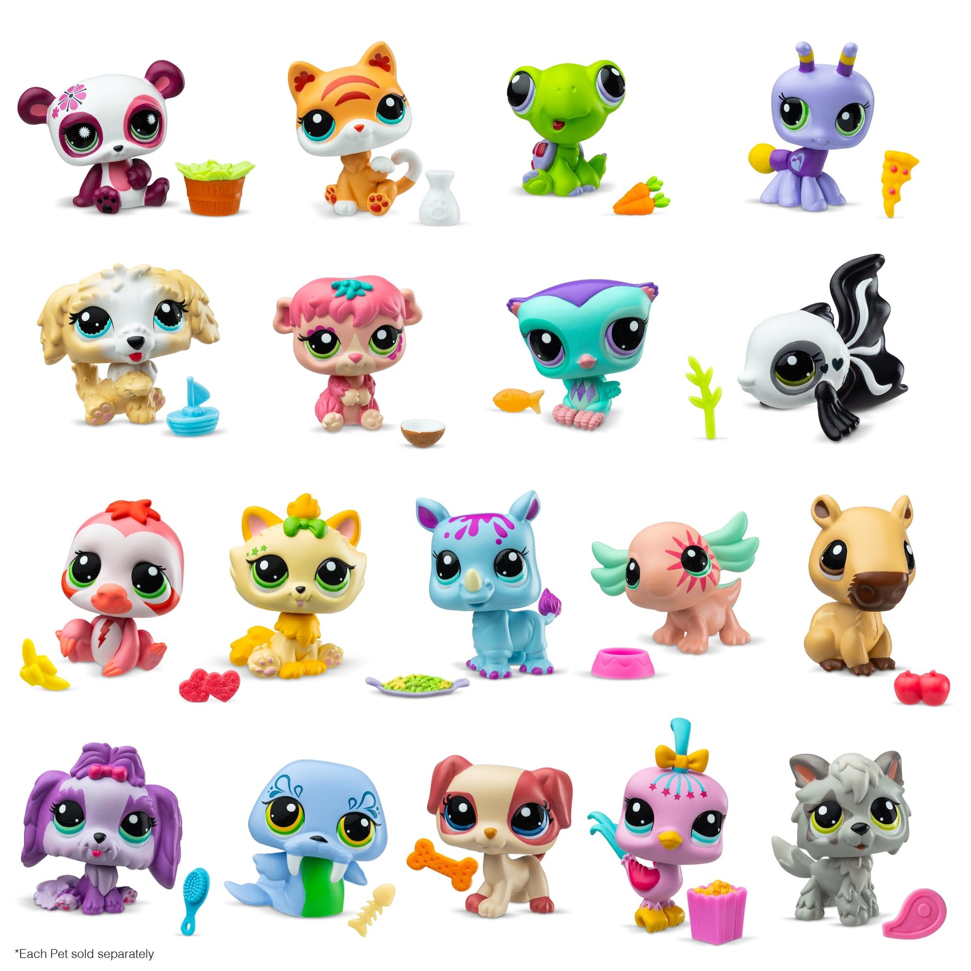 Littlest Pet Shop - Pet Surprise Display - Series 3 18 Pets Collector Set + 1 Bonus Pet, Gen 7 Authentic LPS Bobble Head Toy Figure, Collectible Toy