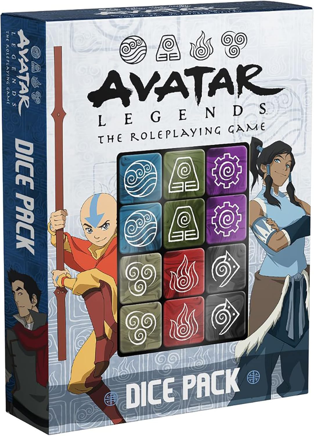 Magpie Games Avatar Legends The Roleplaying Game: Dice Pack, 12 Engraved D6