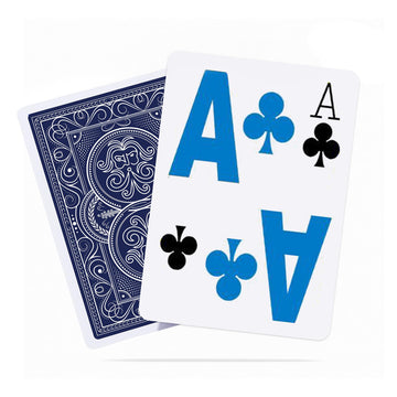 Heavy Playing Cards for Outdoors | Large Print Low Vision Playing Cards for Seniors & Visually Impaired | Color-Coded Suits for Easy Visibility |