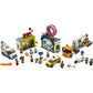 LEGO City Donut Shop Opening 60233 Store Opening Build and Play with Toy Taxi, Van and Truck with Crane, Easy Build with Minifigures for Boys