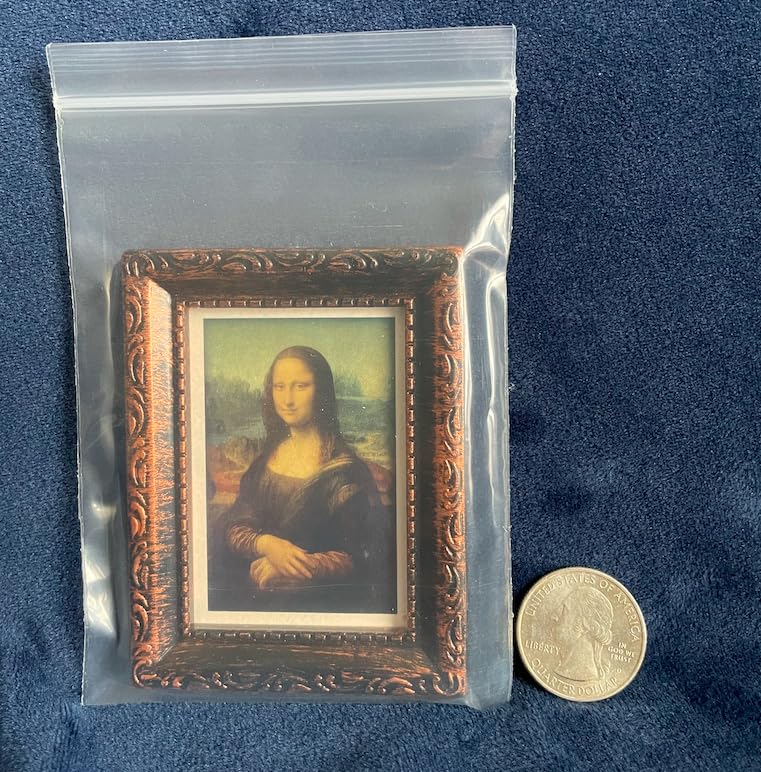 AirAds Dollhouse 1:12 Scale Dollhouse Miniature Accessories Dollhouse kit Dummy Frame mini Mona Lisa