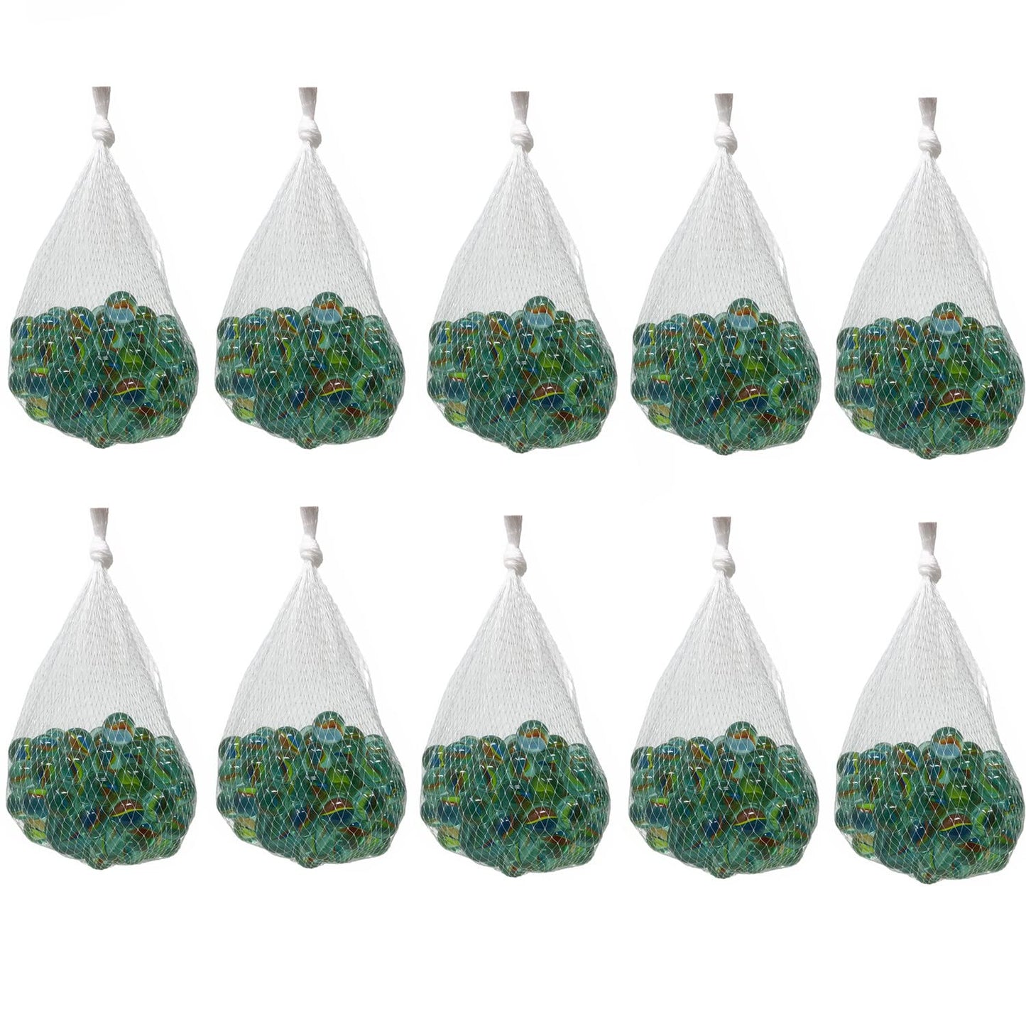 TSY TOOL 1000 Count of Cats Eyes Glass Marble, Cat's Eyes Marbles 5/8" in Bulk, Shooters Sling Shot Ammo, Assorted Colors