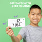 Star Right Math Flash Cards - Division Flash Cards - 156 Hole Punched Math Game Card - 2 Binder Rings - for Ages 8 and Up - 3rd, 4th, 5th and 6th
