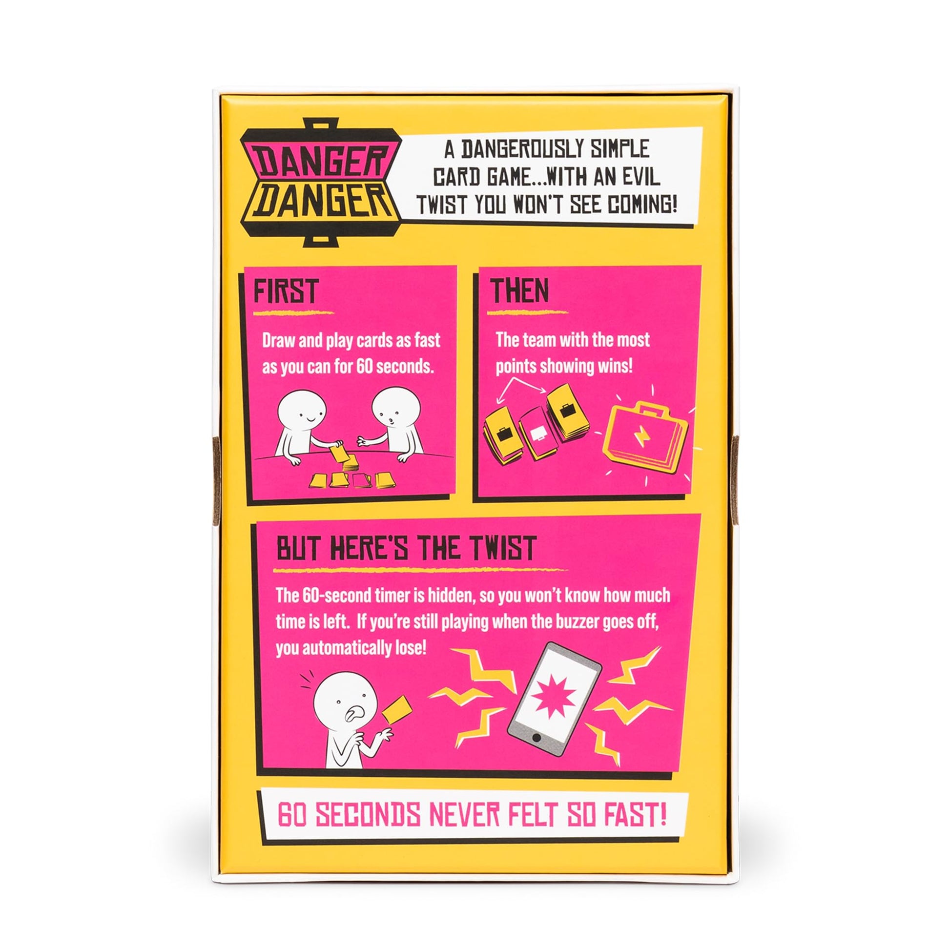 Exploding Kittens Danger Danger 2-8 Players - Ages 7+ - 10 Minutes to Play - Fast Paces Strategic Card Game - Party Game, Family Game Night, Kid