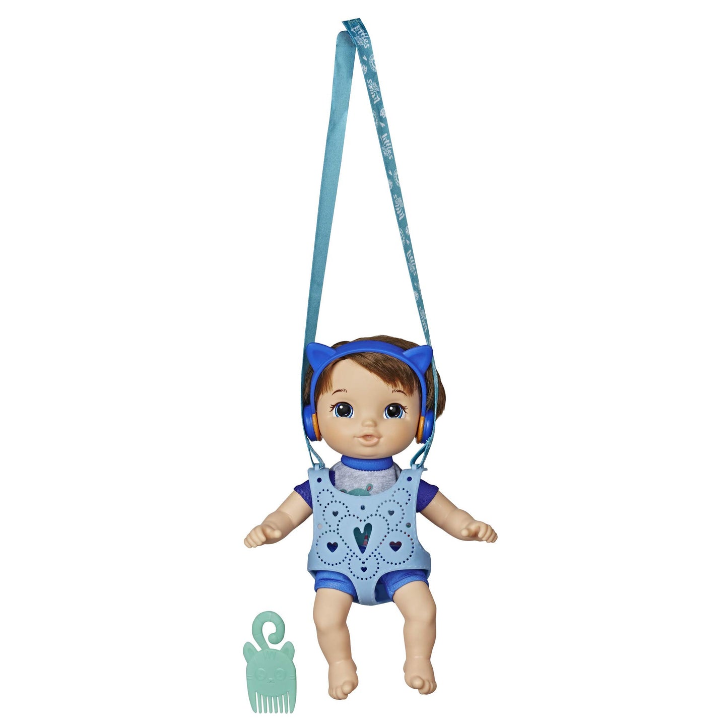 Baby Alive Littles, Carry ‘N Go Squad, Little Matteo Brown Hair Boy Doll, Carrier, Accessories, Toy for Kids Ages 3 Years & Up