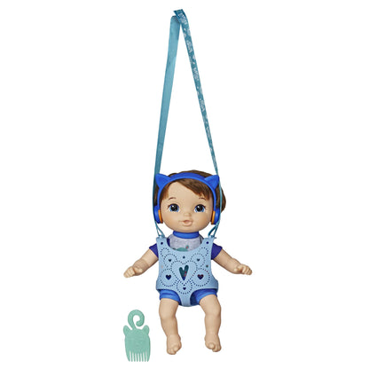 Baby Alive Littles, Carry ‘N Go Squad, Little Matteo Brown Hair Boy Doll, Carrier, Accessories, Toy for Kids Ages 3 Years & Up