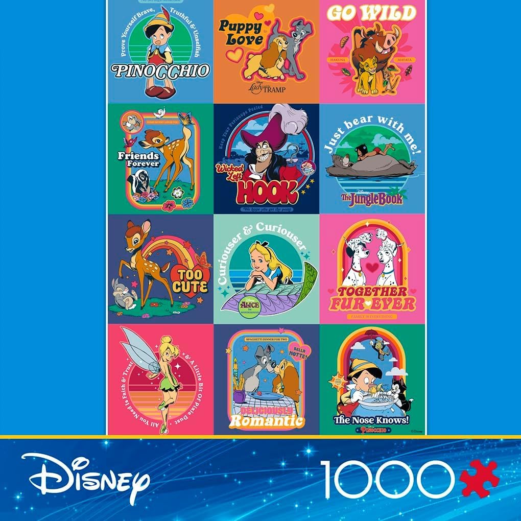 Ceaco - Disney Storybook Squares - 1000 Piece Jigsaw Puzzle for Adults