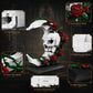 JYLWSMHU Skull Moon Rose Building Block Set Gothic Skeleton Head with Red Flowers Goth Horror Skeleton Pot Home Table Decor for Adults 606PCS
