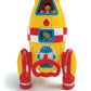WOW Toys Ronnie the Rocket - Friction Powered Space Rocket with Astronaut & Countdown Sounds | No Batteries, Durable Toddler Toy for Ages 1-5