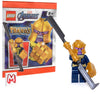 LEGO Marvel Super Heroes Avengers Infinity War Minifigure - Thanos in Gold Outfit with Sword and Gold Infinity Gauntlet Glove