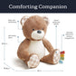 Itzy Ritzy Snuggles Plush Toy - Soft Stuffed Animal for Babies, Kids & Adults - Sensory Ribbons & Textured Fabrics for Tactile Play - Cozy & Cuddly
