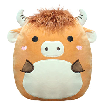 IAUUR 13-Inch Highland Cow Pillow Soft Cute Highland Cow Perfect Christmas Holiday Birthday Gifts