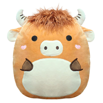 IAUUR 13-Inch Highland Cow Pillow Soft Cute Highland Cow Perfect Christmas Holiday Birthday Gifts