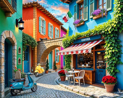 Springbok Streets of Italy 500 Piece Jigsaw Puzzle for Adult