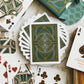 Bicycle Byzantine Playing Cards, Silver and Gold Foil, 1 Deck