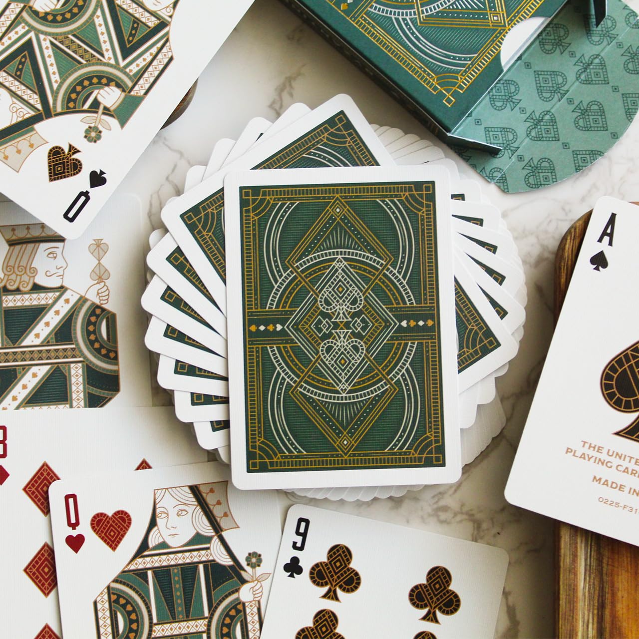 Bicycle Byzantine Playing Cards, Silver and Gold Foil, 1 Deck