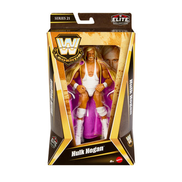 Mattel WWE Hulk Hogan Elite Legend Collection Articulated Figure, Interchangeable Hands & Accessories, Truefx Technology, 25 Joints, Collectable