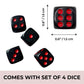TMD Retail Drink Up Adult Party Games - Unique Bachelorette Party Games - Adult Drinking Games with 4 Oz Shot Glasses & 4 Dice - Dice Games