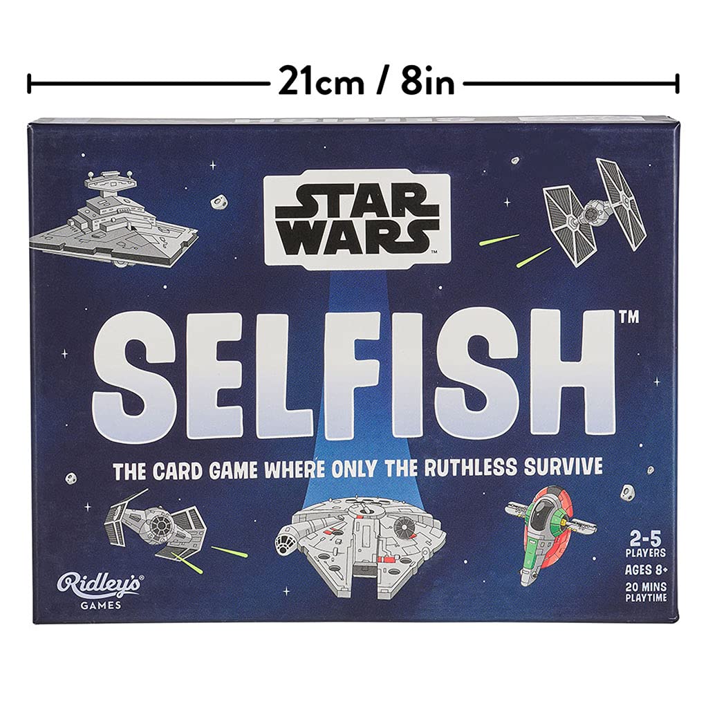 Selfish: Star Wars | A Card Game Where Only The Ruthless Survive | 2-5 Players | Ages 10+
