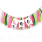 LINLULU Watermelon Highchair Banner, 1st Birthday Decorations for Girl, Fruits Theme, Red, Handmade, Reusable, Photo Prop, 80*8.75 inches