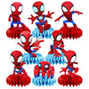 8Pcs Spider and Friends Honeycomb Table Centerpiece, Spider and Friends Birthday Party Supplies Table Decorations for Kids Party Decorations