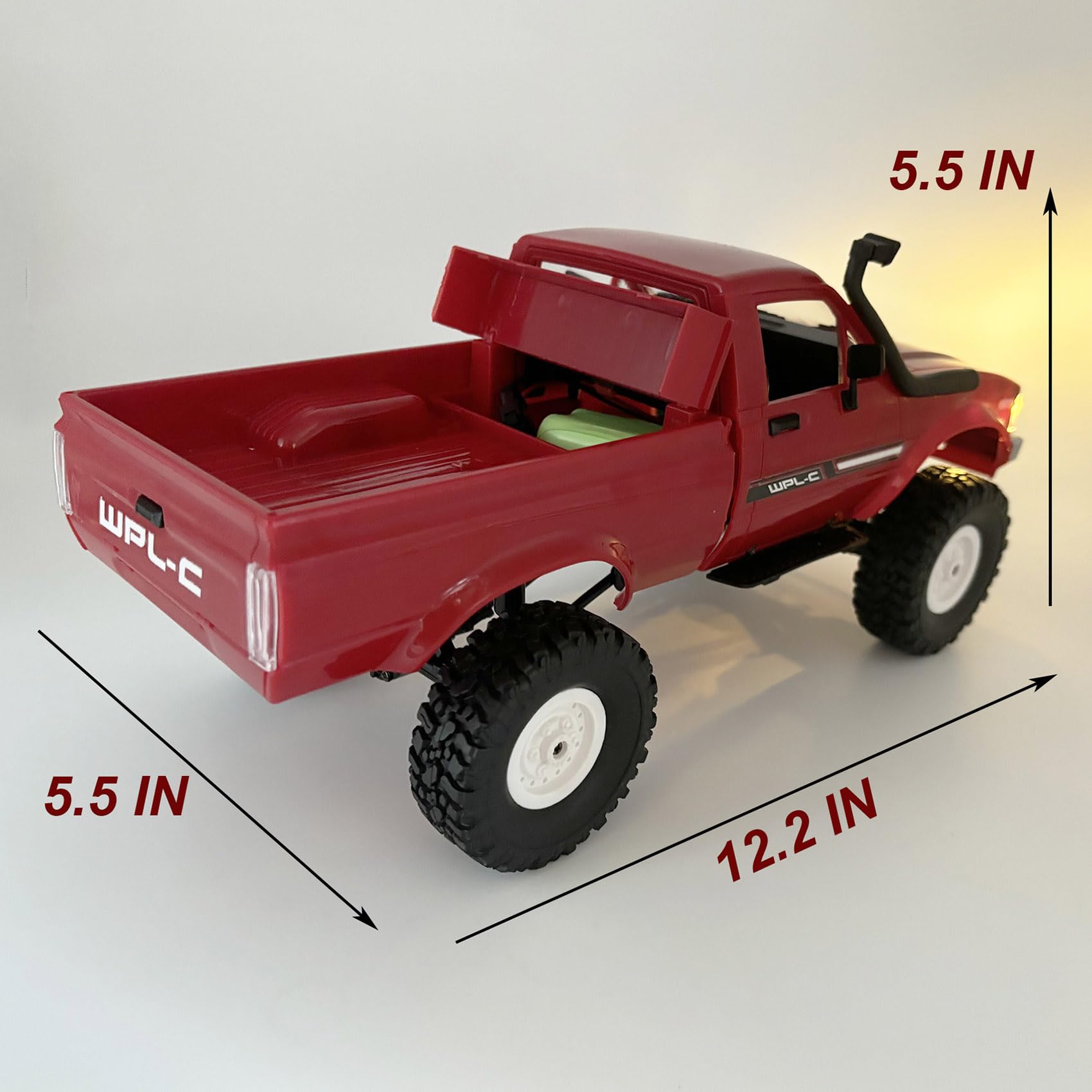 Apawband RC Truck WPL C24 RC Crawler 1/16 Scale Off Road RTR