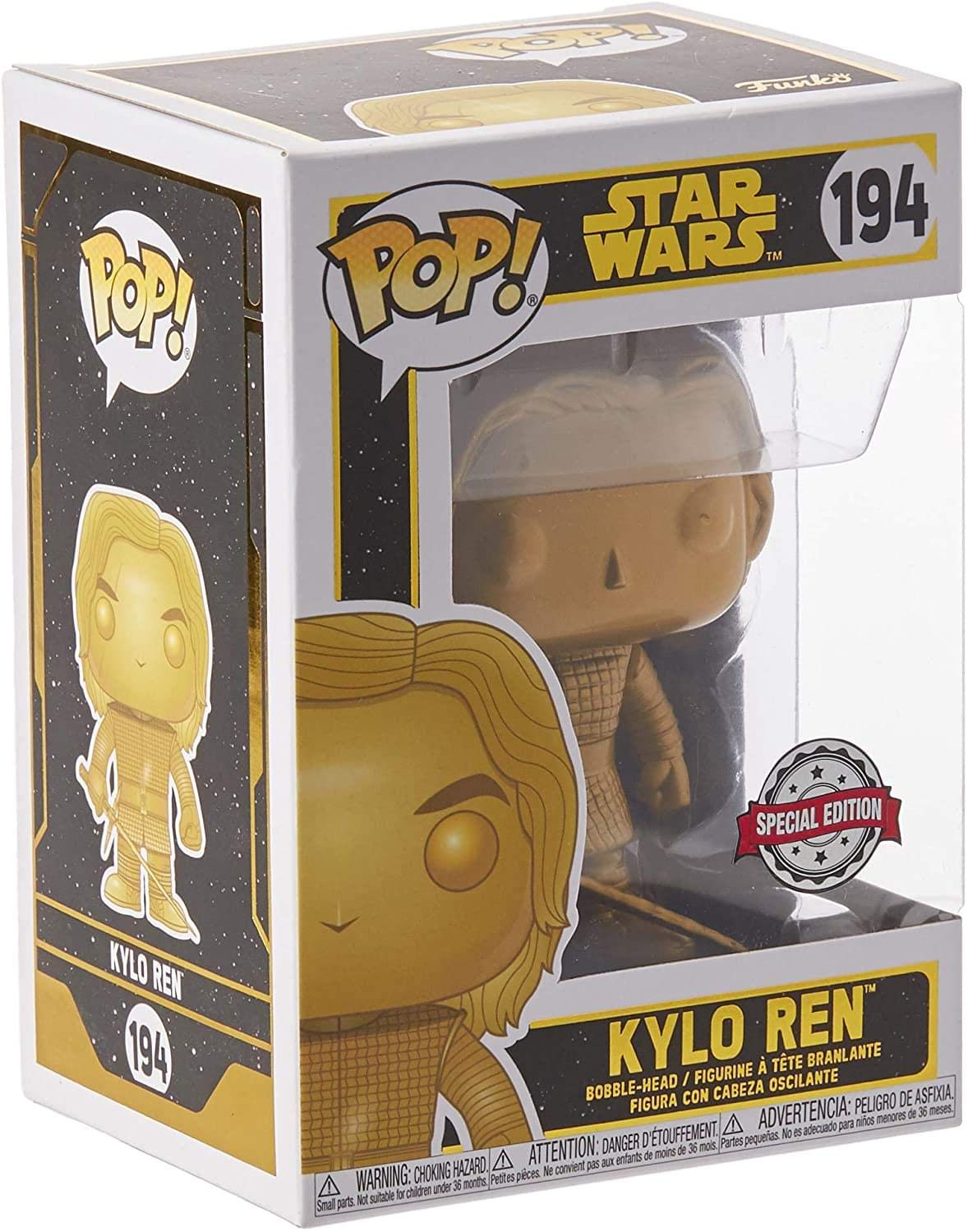 Funko Star Wars POP Vinyl Figure | Kylo Ren Gold Metallic