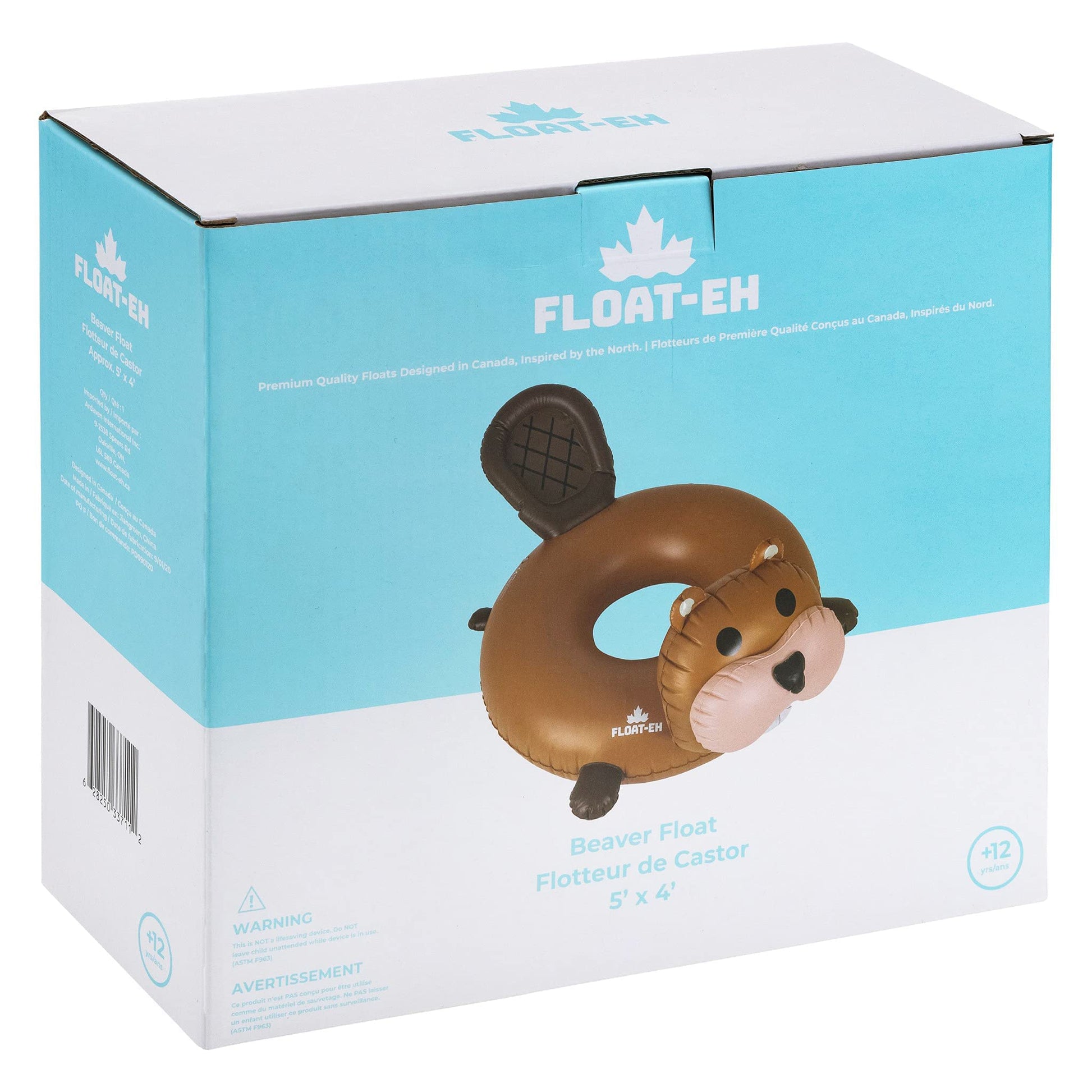 FLOAT-EH Beaver Pool Float for Adults - Beach Floats are Thick, Durable, and Vinyl Designed - Lake Floaties Inspired by The North