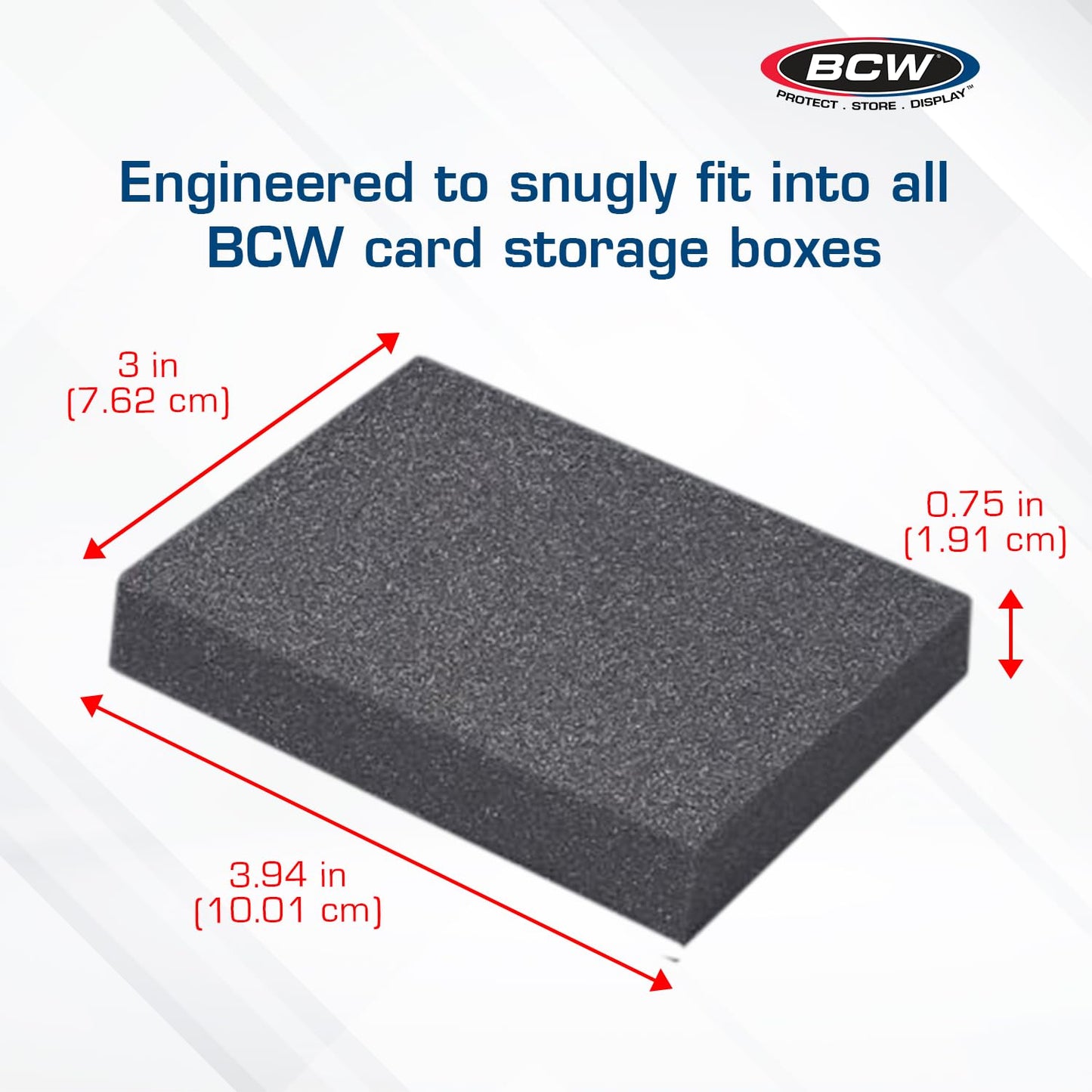 BCW Monster Pads - 20 Pack | Foam Card Dividers for Trading Card Storage Boxes | Acid-Free Foam Inserts | Expanding Foam Spacers for Cards | Protect &