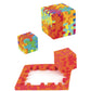 HAPPY HCE300 Expert Cardboard Box 3D Puzzle, Pack of 6, 6 Marble Colours = Blue, Green, Yellow, Fuchia, Red and Purple, 1 12 x 9 x 0,8 cm (Würfel 4