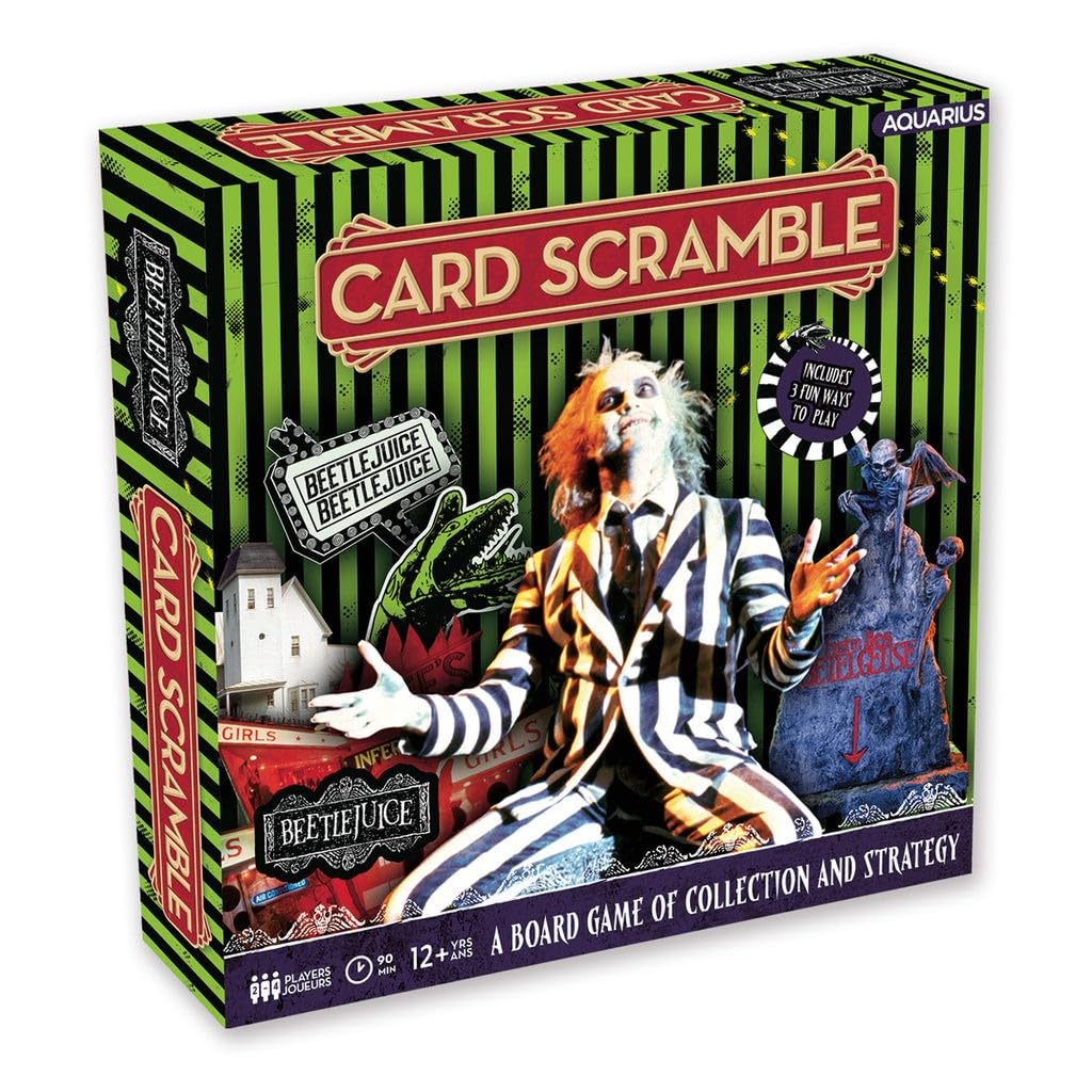 AQUARIUS Beetlejuice Card Scramble, Multicolor