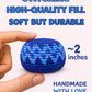 Funny Guy Mugs Footbag Balls 3 Pack Handmade Crocheted Kick Toss Balls from Guatemala Assorted Patterns Indigo