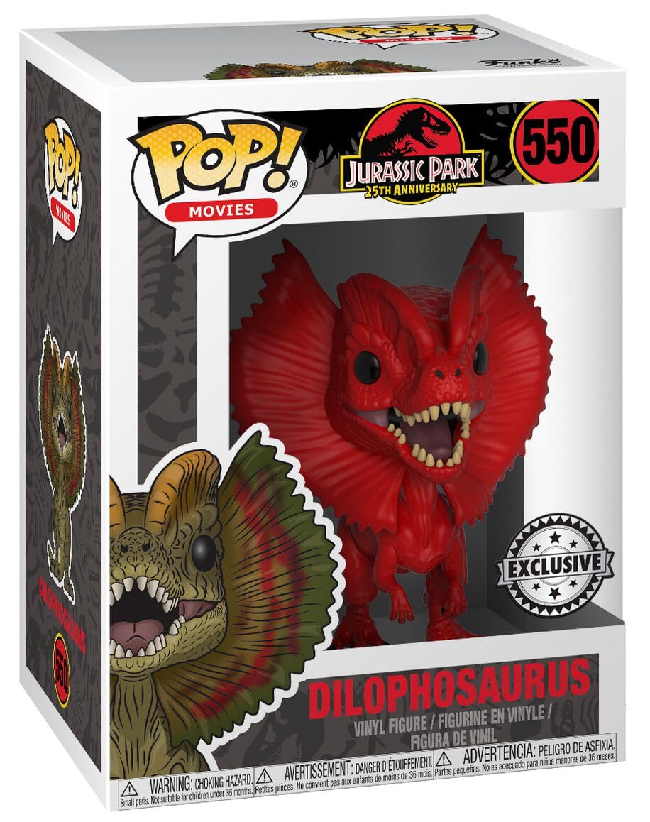 Funko Pop! Movies: Jurassic Park - Dilophosaurus - (Rd)- Collectible Vinyl Figure - Gift Idea - Official Merchandise - Toys for Kids & Adults - Movies