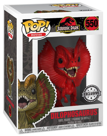 Funko Pop! Movies: Jurassic Park - Dilophosaurus - (Rd)- Collectible Vinyl Figure - Gift Idea - Official Merchandise - Toys for Kids & Adults - Movies