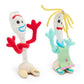 Disney Store Official Forky & Karen Beverly Magnetic Shoulder Plush Set - This Quirky Duo Includes a Magnetic Pad & Soft, Fuzzy Fabrics - Forky