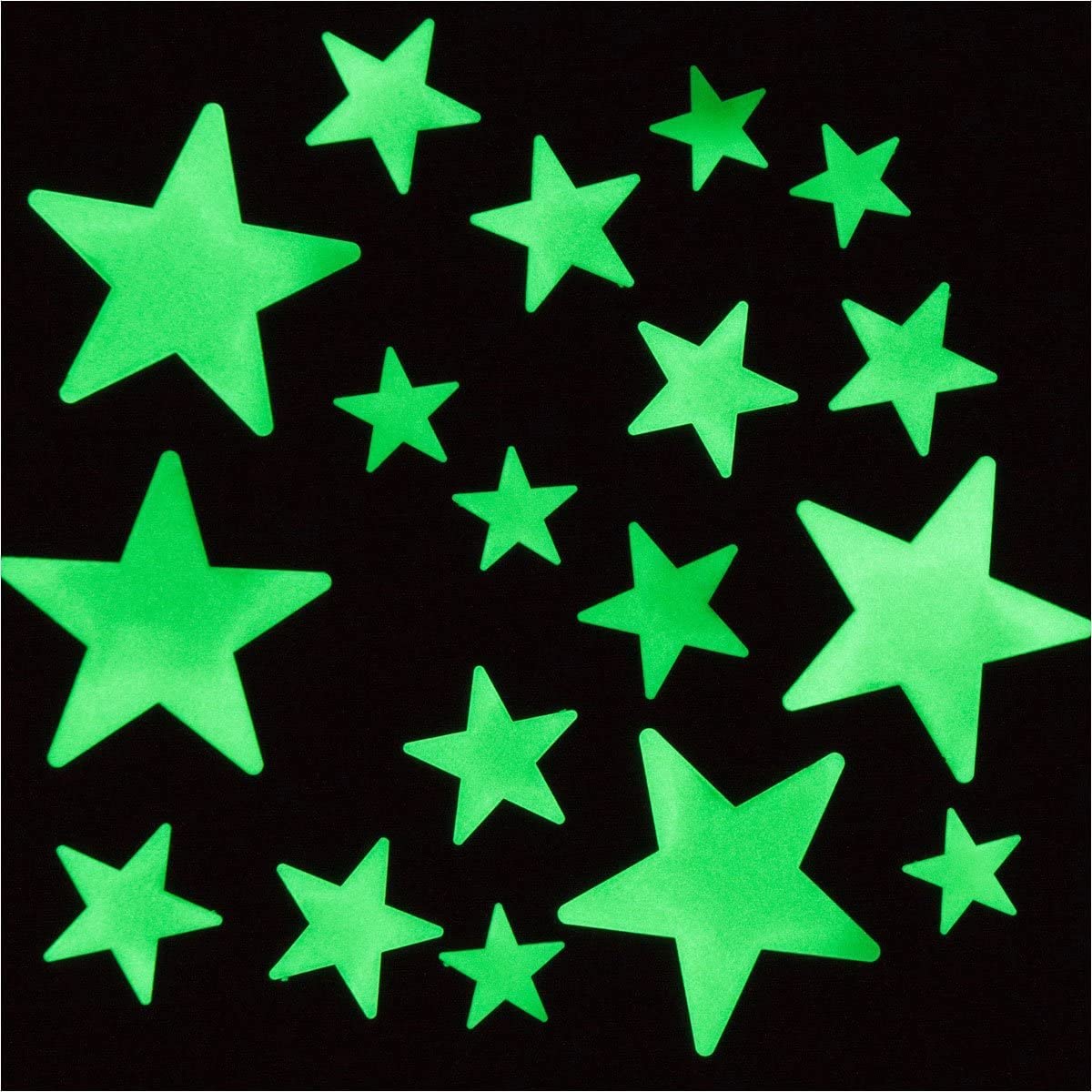 200 Pcs Glow in the Dark Stars with Moon - Luminous 3D Wall Stickers Night Light for Boys & Girls Room Decor - Bedroom Ceiling Space Kids Wallpaper