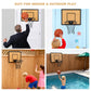 EZFXHD WTER Mini Basketball Hoop for Kids,Durable Wooden Over The Door Basketball Hoop Indoor,Mini Hoops with 4 Balls and Pump for Teens and Adults