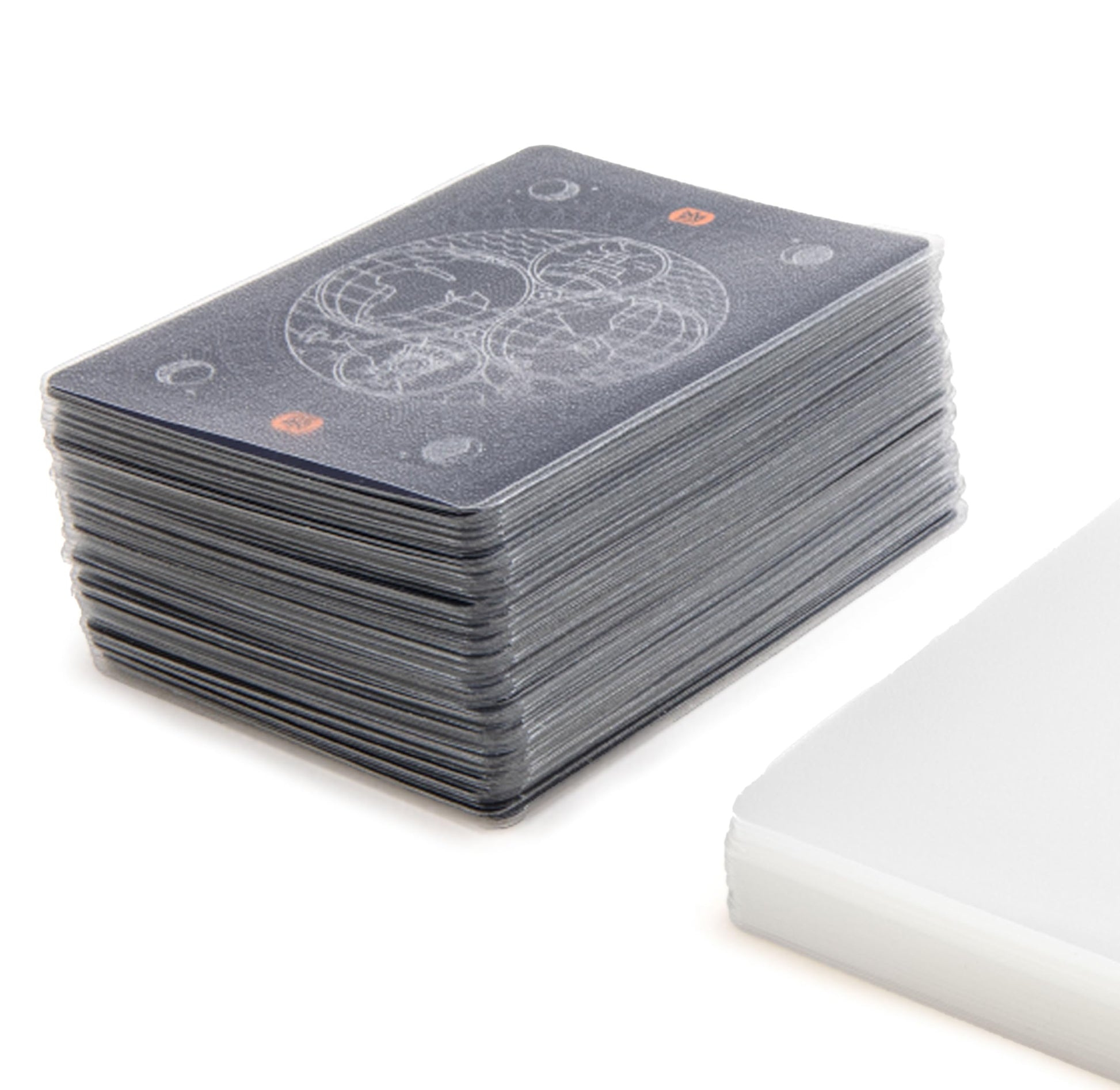 Stellar Factory Card Sleeves 112 Count | Matte & Clear Dual-Finish | Rounded Corners | Standard 2.5" x 3.5" | Fits MTG, Everdell, Gloomhaven