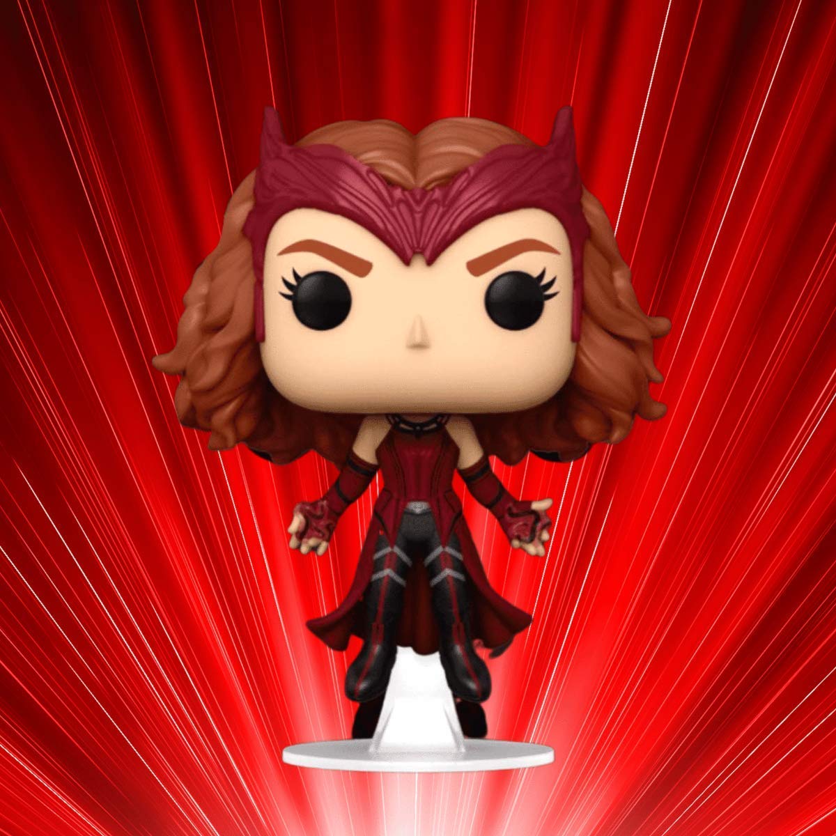 Marvel's WandaVision Scarlet Witch Flying Funko POP! Vinyl with a Funko Pop! Ecotek Box Protector