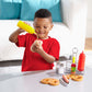 Melissa & Doug 6-Piece Condiments, Play Food Set with Kids Play Kitchen Accessories, Preschool Learning Toys for Girls & Boys 3+