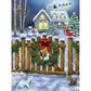 Bits and Pieces 1000 Piece Puzzles for Adults - Large 20" x 27" Jigsaw Puzzles 1000 Pieces Christmas Winter Scene, Random Die Cut, No 2 Pieces Alike