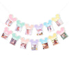 Mouse 12 Months Photo Banner - Pastel Rainbow First Birthday Photo Garland, Happiest Birthday on Earth Banner, Mouse Party Decor, Mouse Monthly