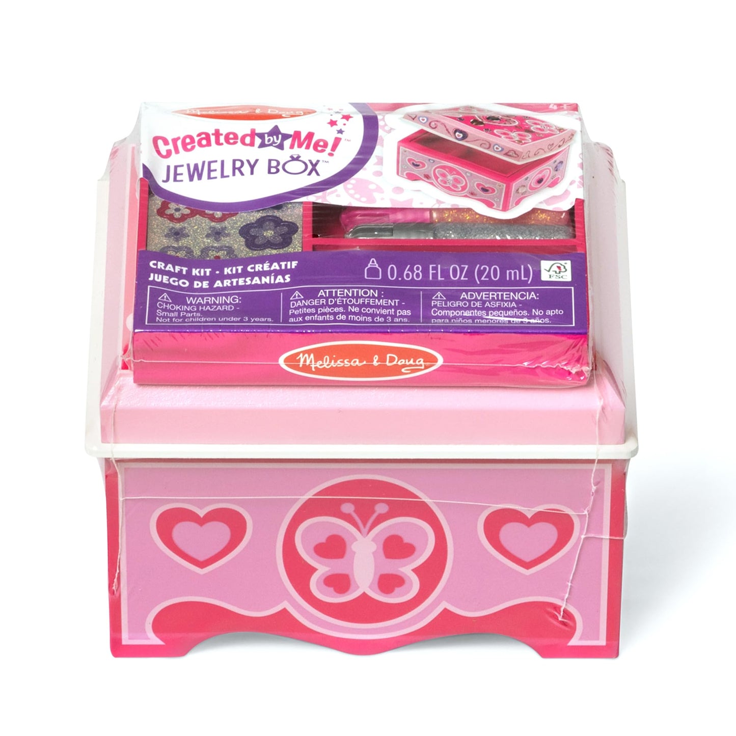 Melissa & Doug Created by Me! Jewelry Box Wooden Craft Kit