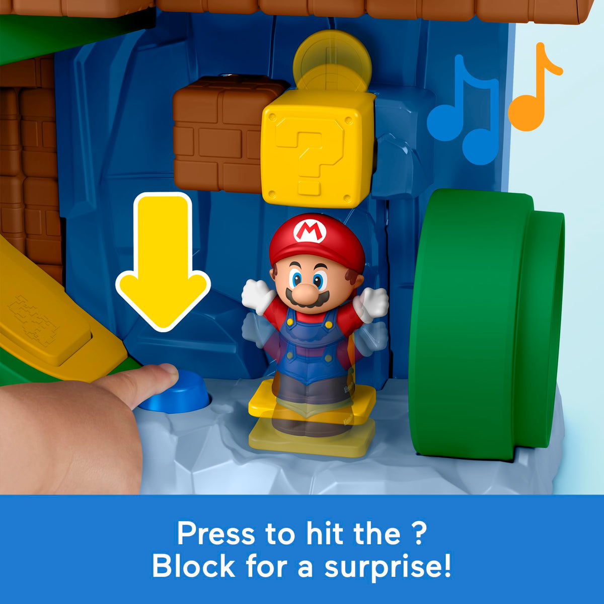 Fisher-Price Little People Toddler Toy My Mario Adventure Playset with Music Sounds & Figures for Preschool Kids Ages 18+ Months